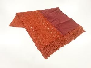 ビロードレース花模様ショール